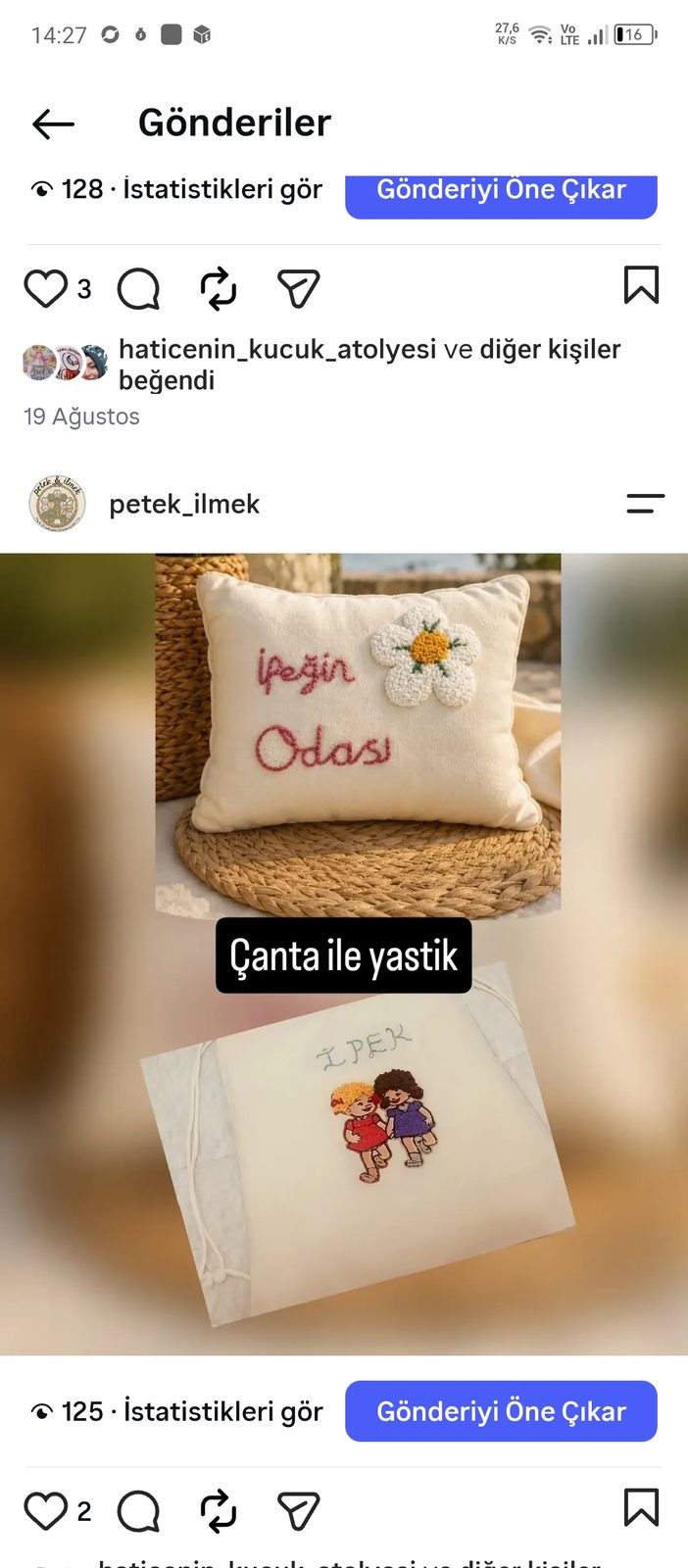 Panc el yapımı süs yastığı Kılıfı